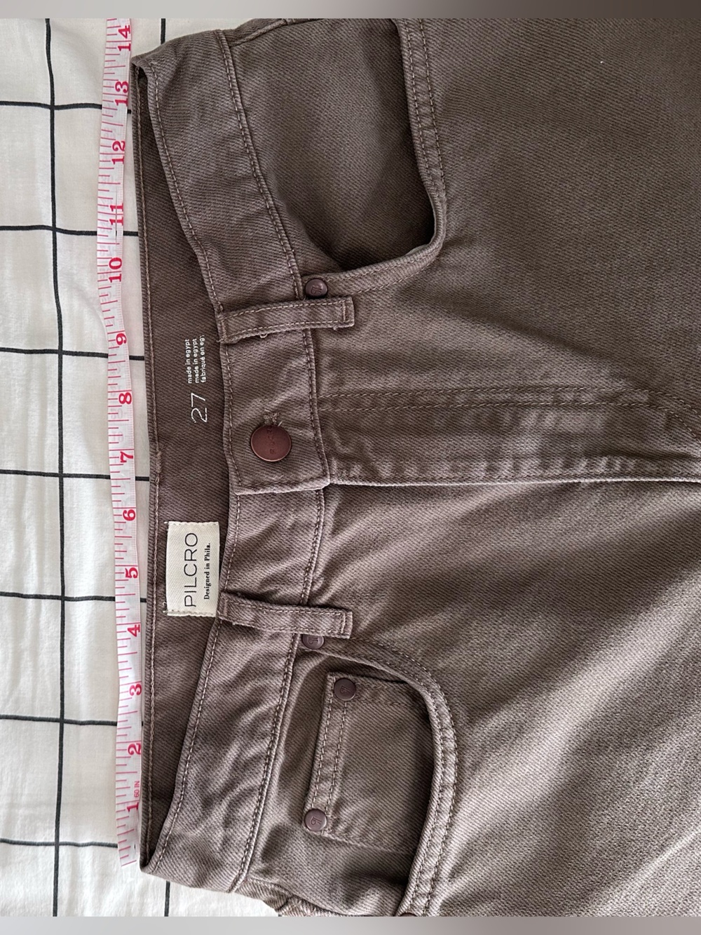 Anthropologie Pilcro Moss Wide-Leg High-Rise Puddle Jeans Size 27 Retro Flare - Picture 15 of 15